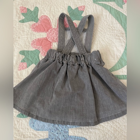 Willow and jag gray pinafore jumper dress - Picture 2 of 3